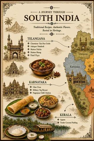A journey through South India, left page