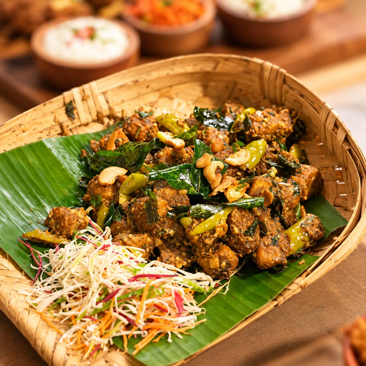 Gongura Paneer Dry, a village-style dry preparation